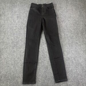 GUESS Jeans 1981 Skinny‎ High Black Sparkle Glitter 24 NWT Y2K